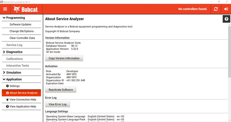 Bobcat Service Analyzer 90.09 | Technical Solutions